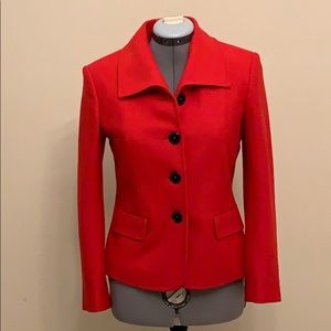 Basler Black Label Red Wool Coat/Blazer - Size 34